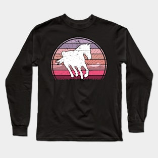 Wild Horse Pink Sunset Long Sleeve T-Shirt